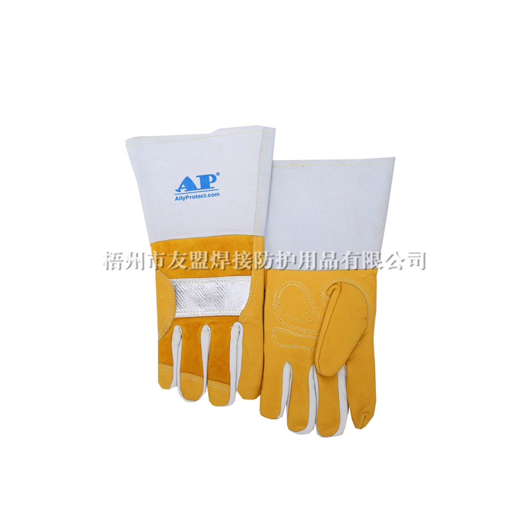 AP-0305 反射铝抗震耐温牛青MIG手套