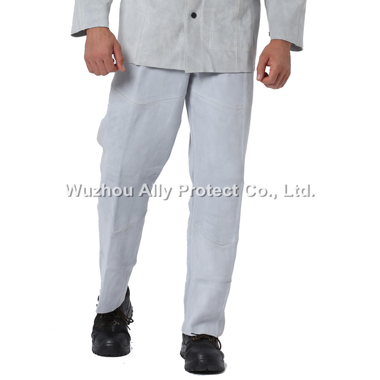 AP-3230 Gray Gallus Leather Welding Pants