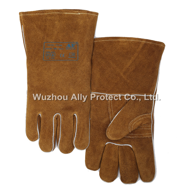 AP-0606 Lava-brown Patched Palm Welding Gloves