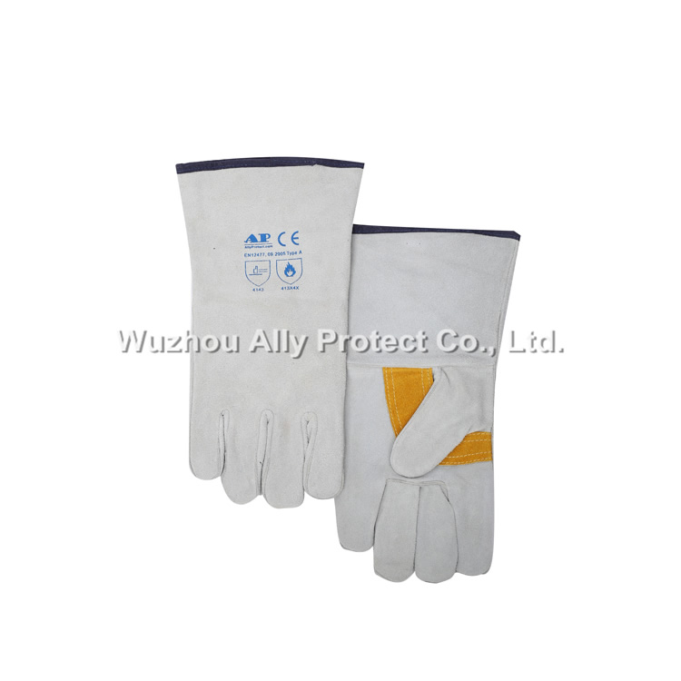 AP-2002 Gray Patched Palm Welding Gloves