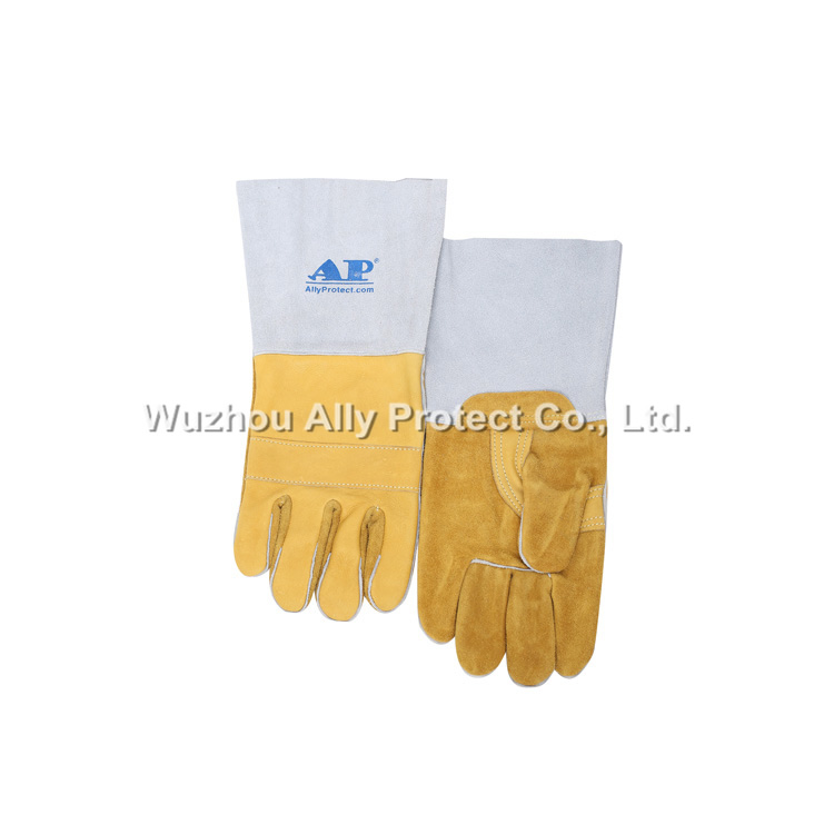 AP-9750 Yellow Grain Cowhide TIG Gloves