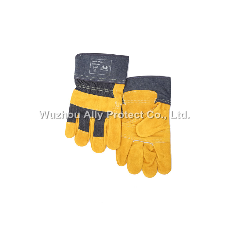 AP-1506 Golden Patched Palm Working Gloves